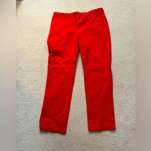 Red 34x32 J. Crew pants